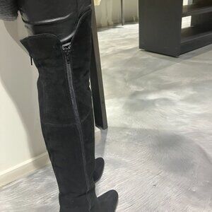 Bottes LE PEPE Over-The-Knee HOLT RENFREW Suède & Cuir - Double Zip - Taille 8